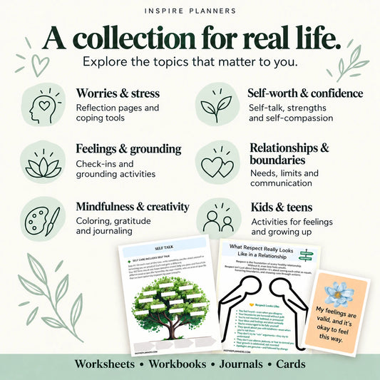 Whole Shop Mega Bundle — Mental Health Printables (English)