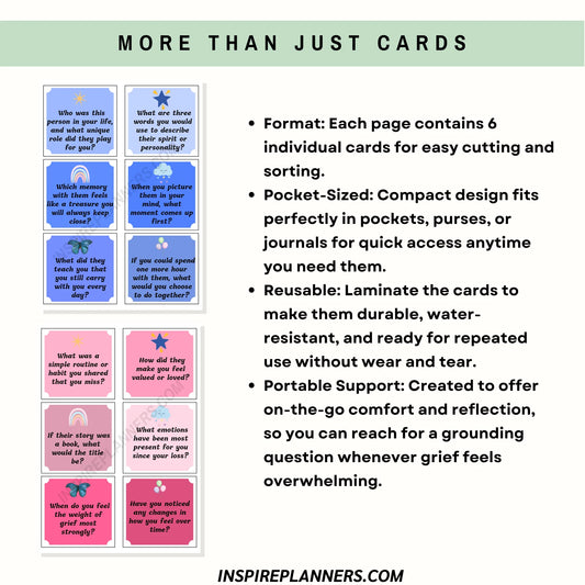 Grief Question Cards