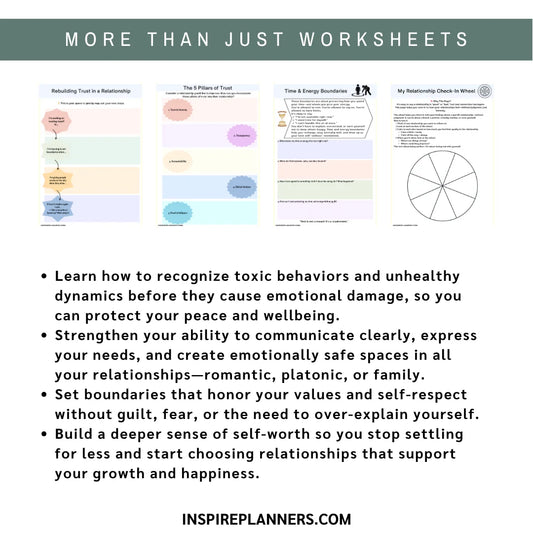 Healthy Relationship Workbook – 80+ Printable Worksheets