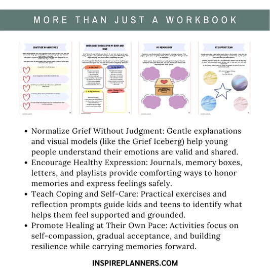 Kids & Teen Grief and Loss Workbook