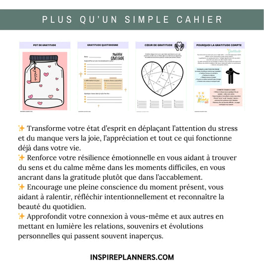 Carnet de Gratitude – PDF Guidé de Bien-Être & Réflexion