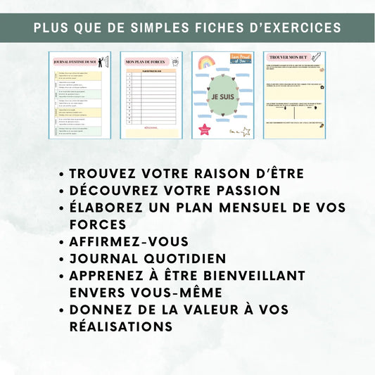 Cahier d’Estime de Soi - French