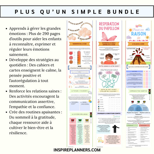 Paquet Thérapie Enfants – Outils de Confiance & de Régulation Émotionnelle - French