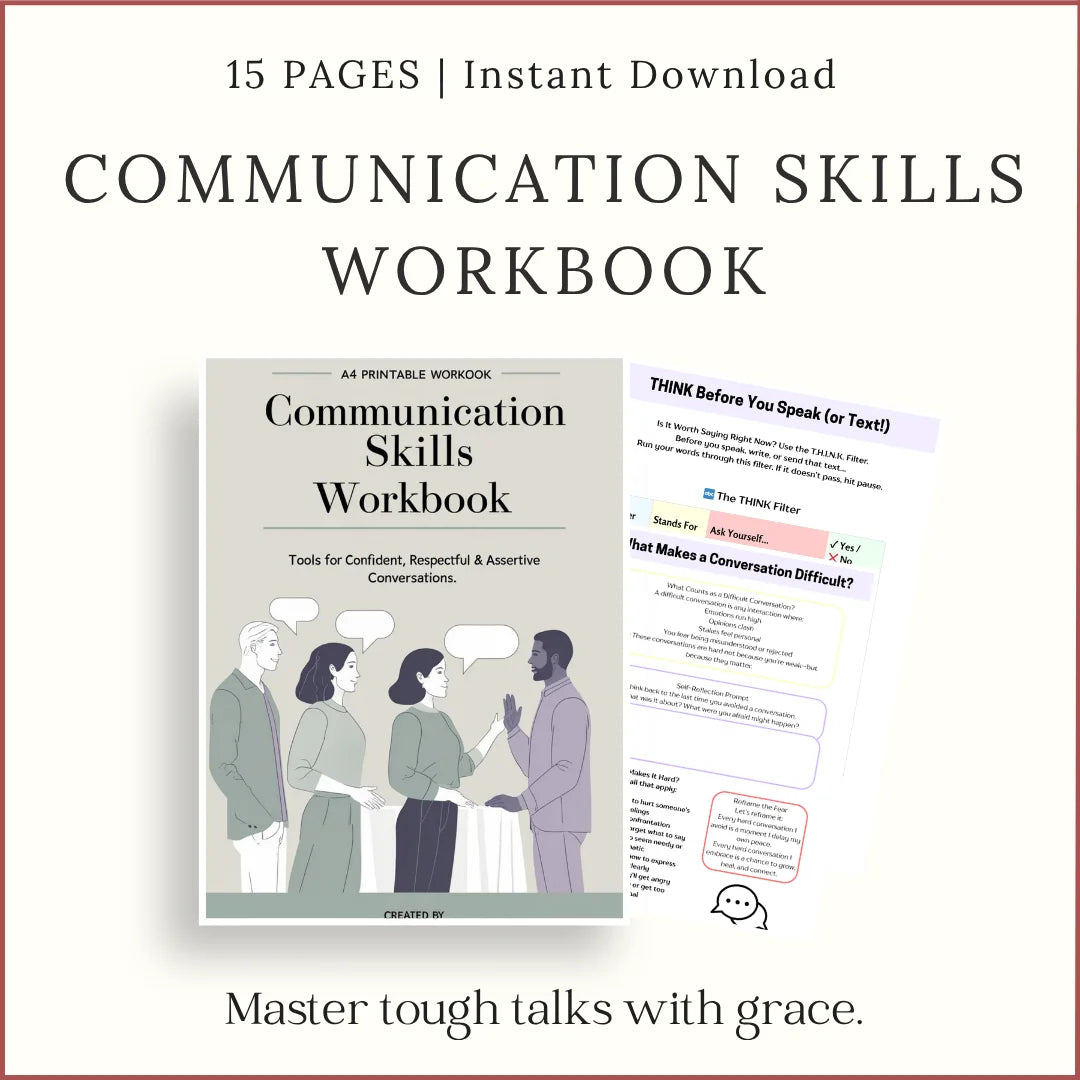 Assertive Communication Workbook for Adults – Inspire Planners