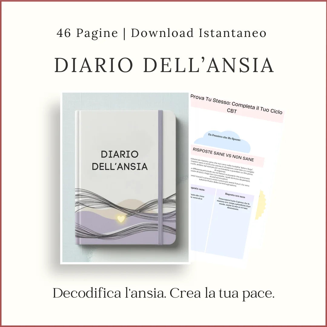 Quaderno Stampabile per l’Ansia – Risorsa per la Salute Mentale - Italian