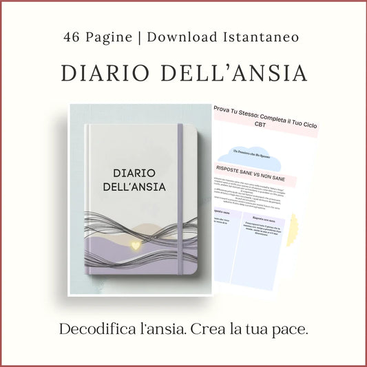 Quaderno Stampabile per l’Ansia – Risorsa per la Salute Mentale - Italian