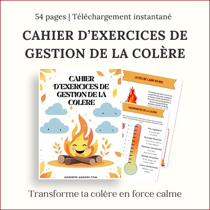 Cahier Gestion de la Colère Enfants - French
