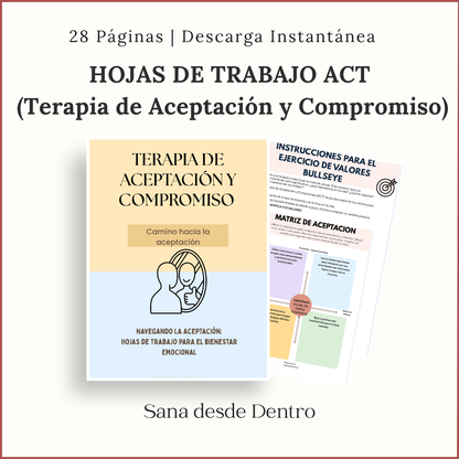 Paquete de Terapia — Herramientas de Bienestar Mental y Autocuidado (Spanish)