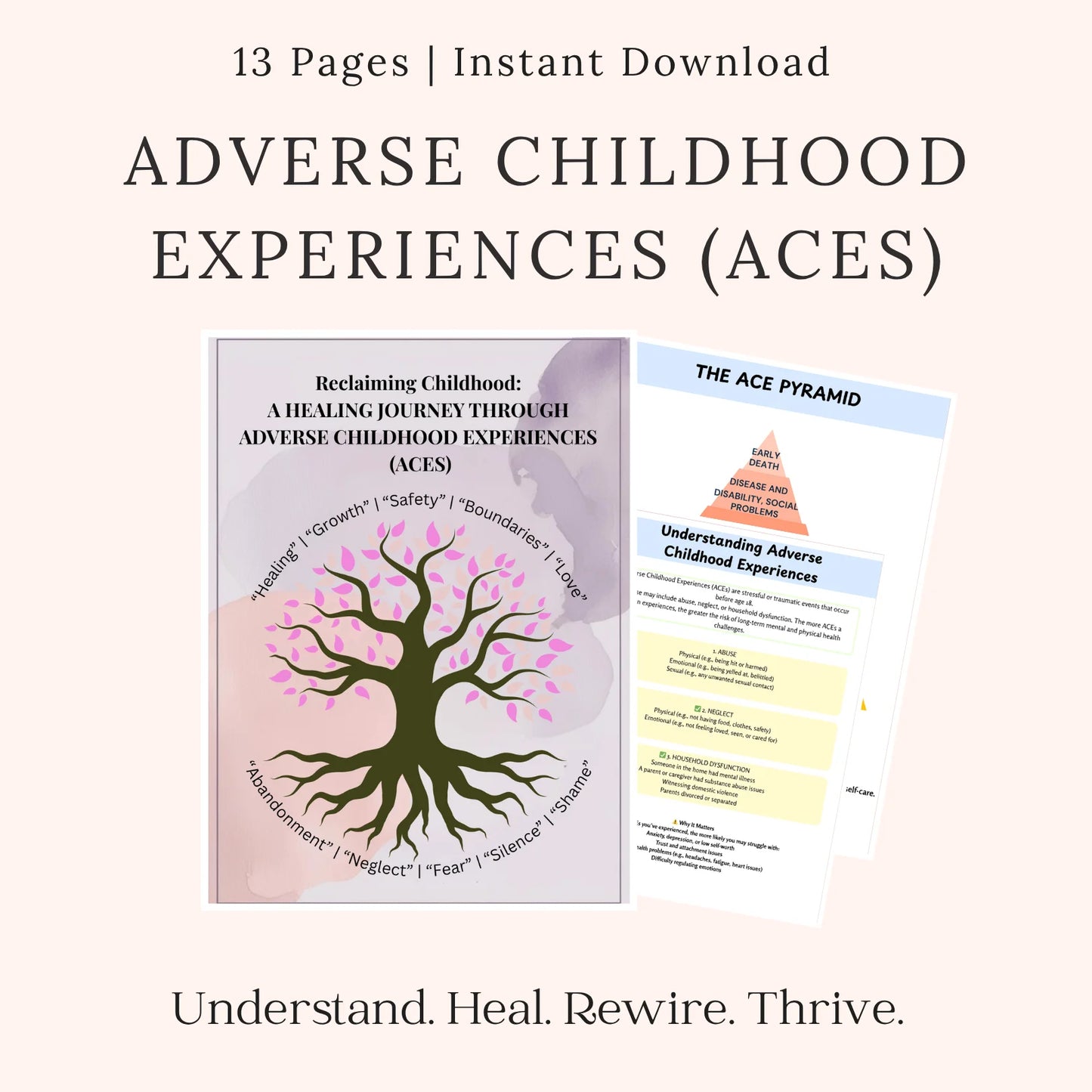 Ultimate Trauma Therapy Bundle – 190+ Printable Pages of Guided Healing