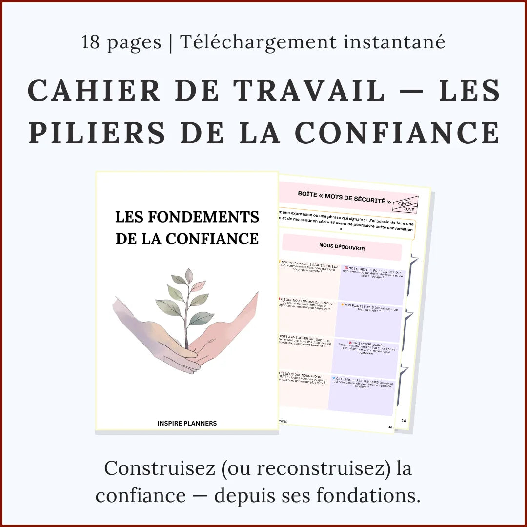 Pack de Fiches de Thérapie de Couple - French