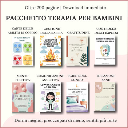 Pacchetto di Terapia per Bambini – Strumenti per la Fiducia & la Regolazione Emotiva - Italian