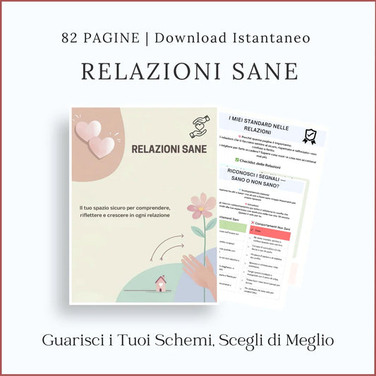 Quaderno sulle Relazioni Sane – 80+ Schede Stampabili