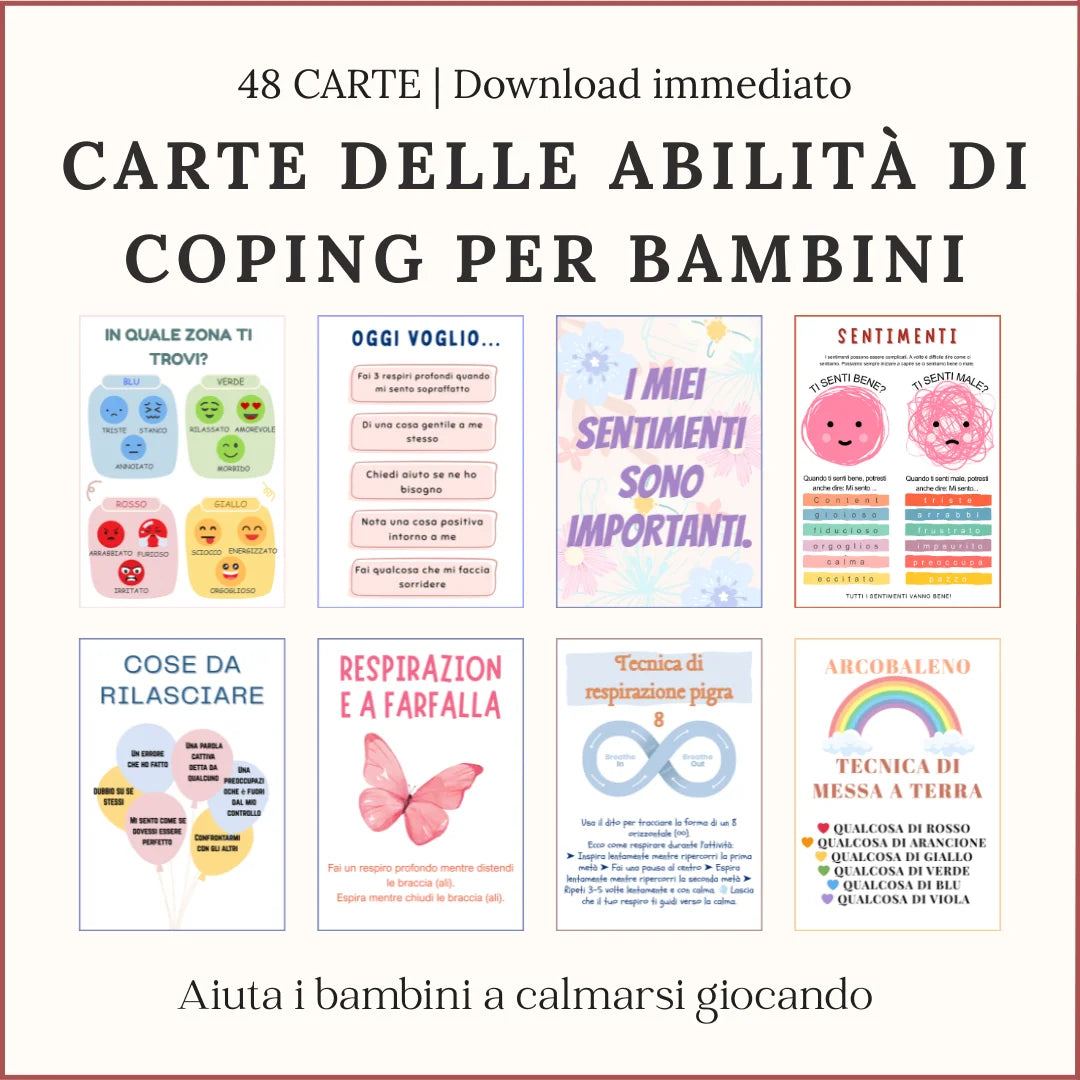 Pacchetto di Terapia per Bambini – Strumenti per la Fiducia & la Regolazione Emotiva - Italian