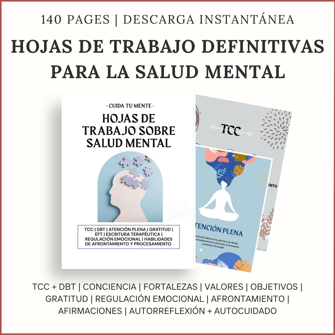 Hojas De Trabajo Sobre Salud Mental