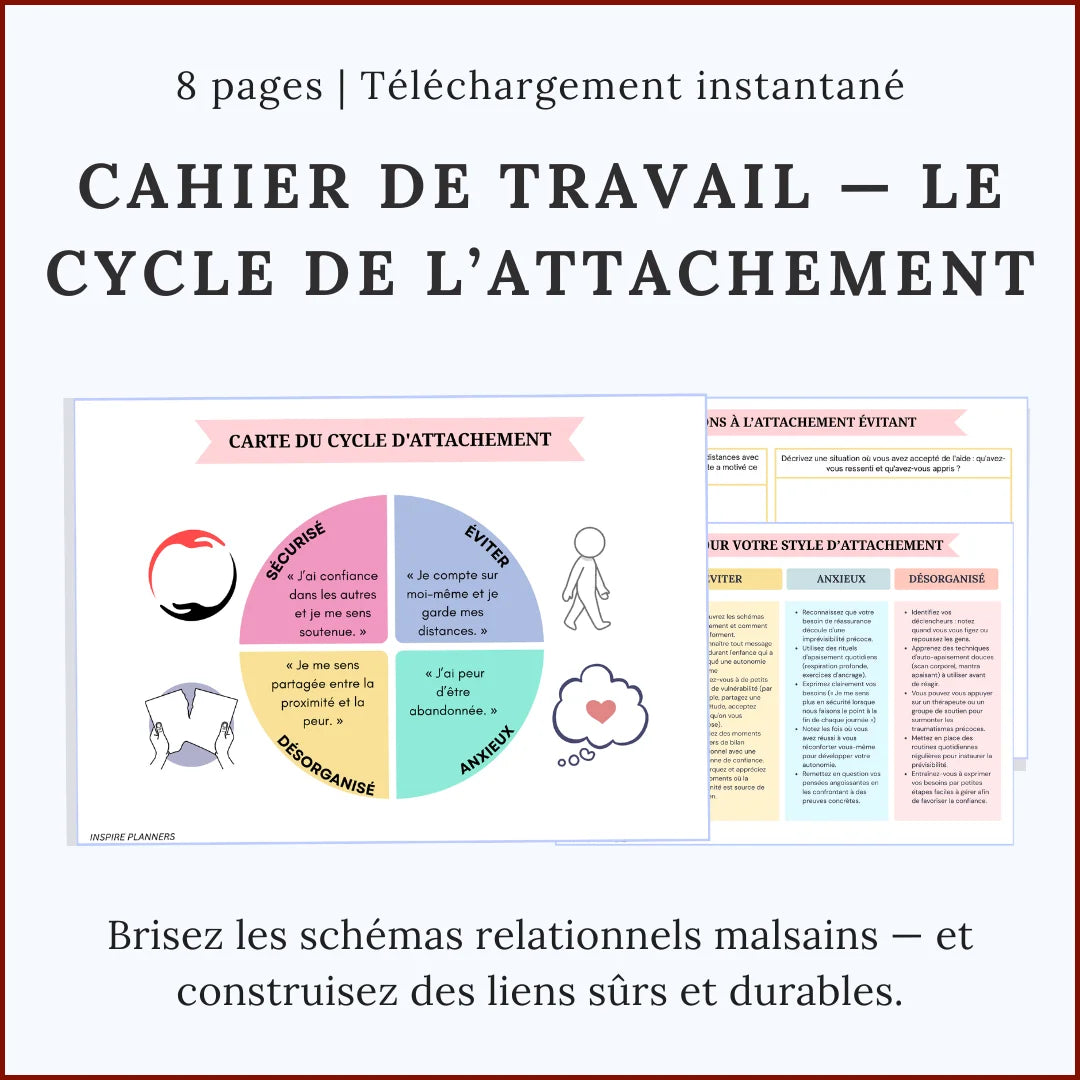 Pack de Fiches de Thérapie de Couple - French