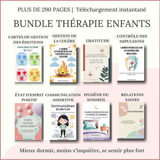 Paquet Thérapie Enfants – Outils de Confiance & de Régulation Émotionnelle - French