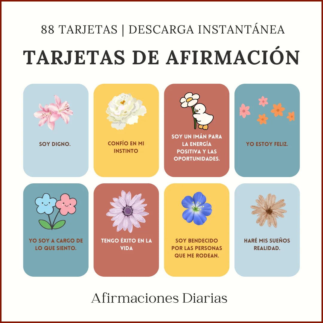 TARJETAS DE AFFIRMACION