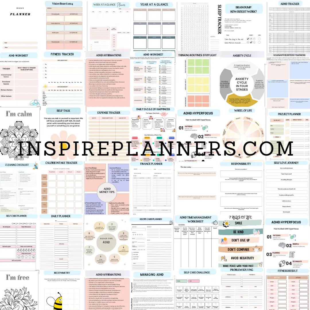 ADHD Life Planner: Your Ultimate Guide to Organized Living - English