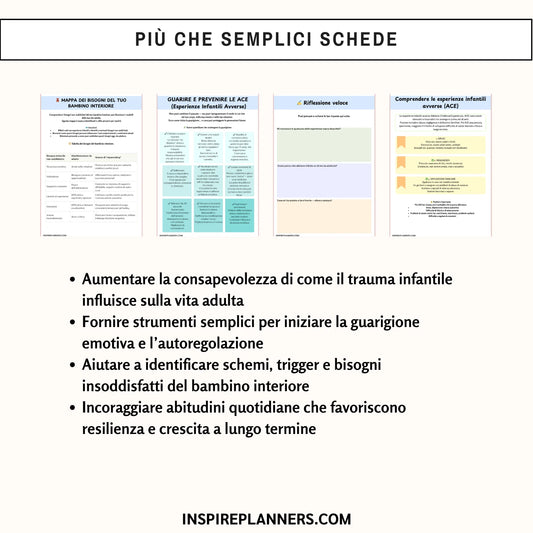 Quaderno ACE – Esperienze Infantili Avverse & Risorse per il Recupero dal Trauma - Italian