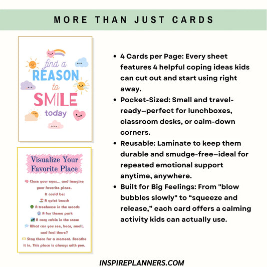 Kids Coping Skill Cards