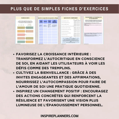 Journal de Compassion envers Soi : Un Voyage vers la Bienveillance Intérieure - French