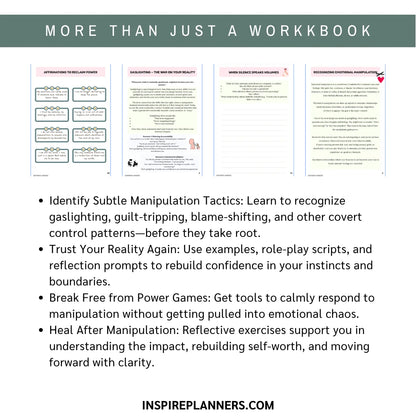 Unmasking Emotional Manipulation – A Healing Workbook to Reclaim Your Voice