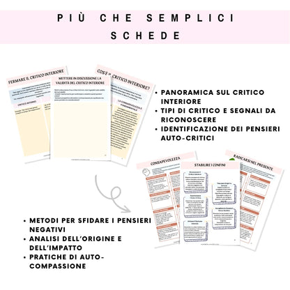 Schede di Lavoro per Domare il Tuo Critico Interiore - Italian