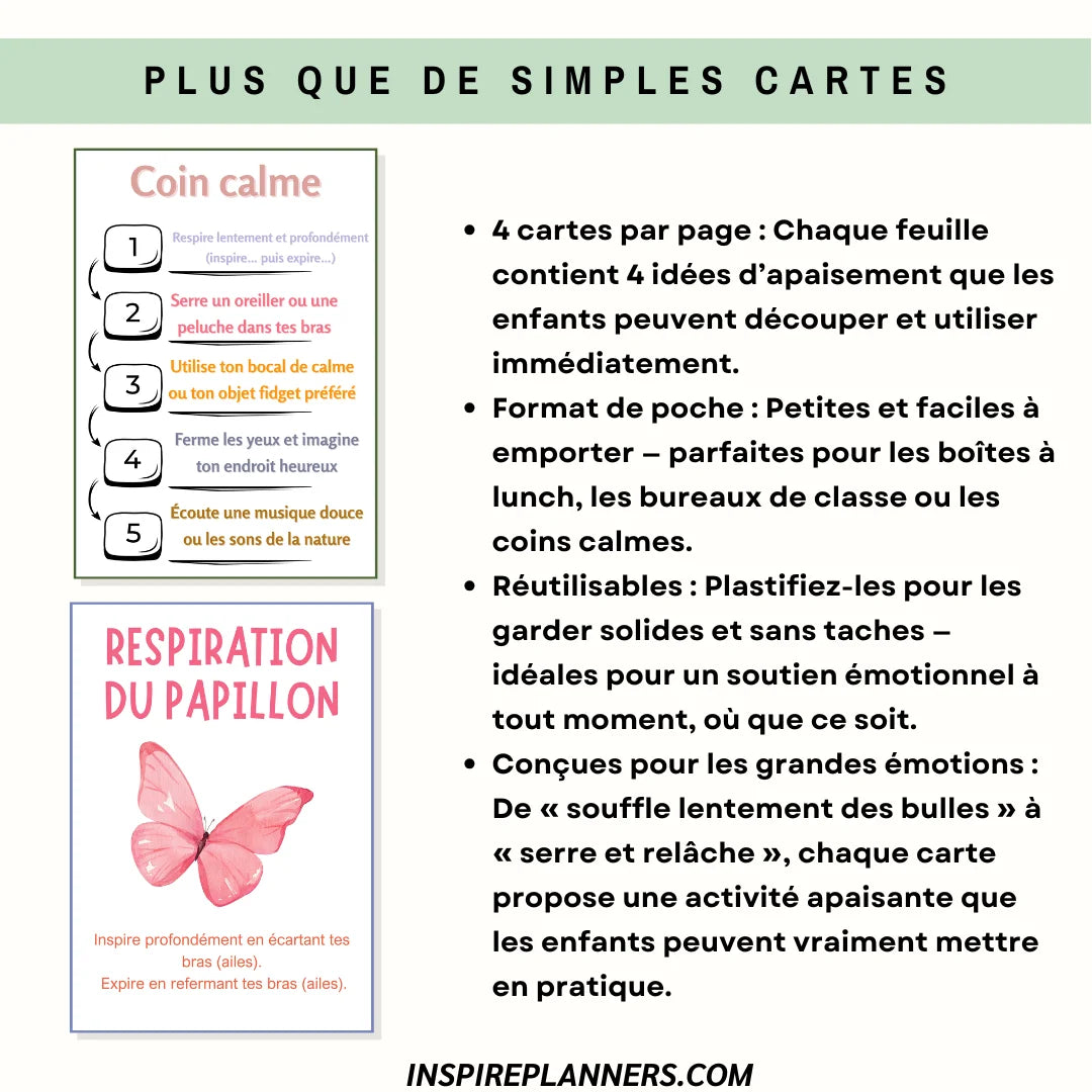 Cartes Compétences d’Adaptation Enfants - French