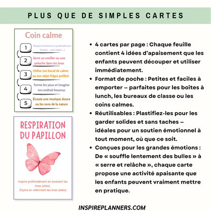 Cartes Compétences d’Adaptation Enfants - French
