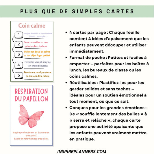 Cartes Compétences d’Adaptation Enfants - French