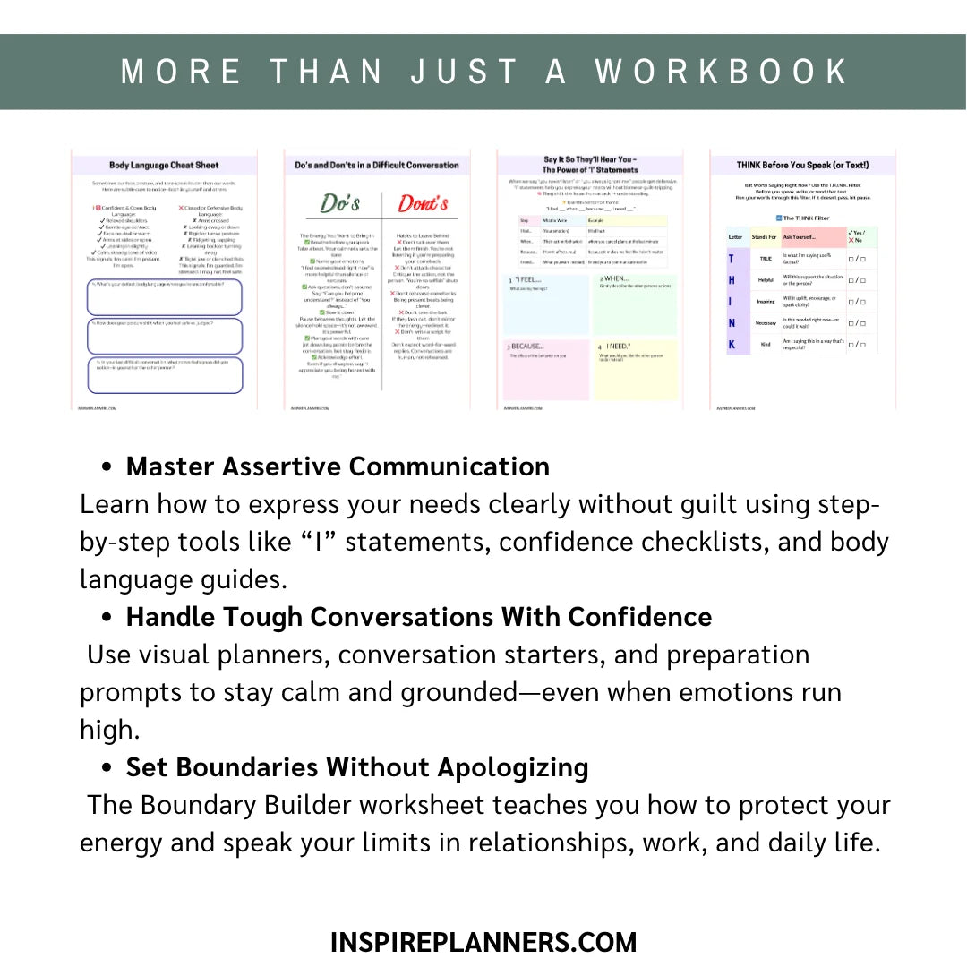 Communication Skills Workbook: Speak Up with Confidence, Respect, and Clarity