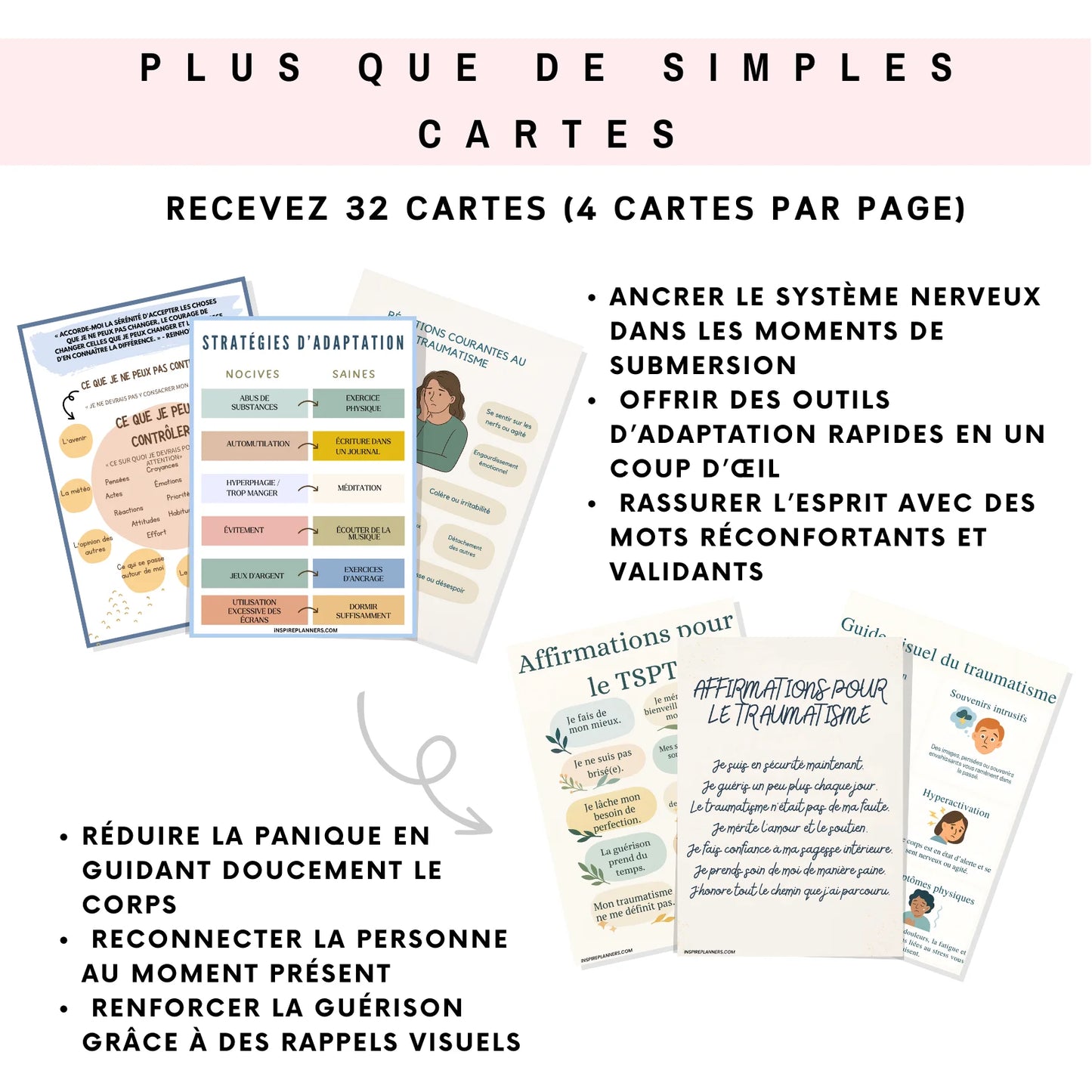 Cartes Trauma – Compétences d’Adaptation & Ressources de Guérison - French