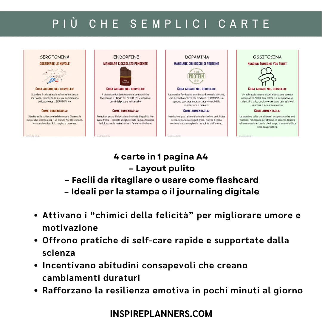 Carte Chimiche per la Cura di Sé – Aumenta Umore, Energia & Equilibrio Emotivo - Italian