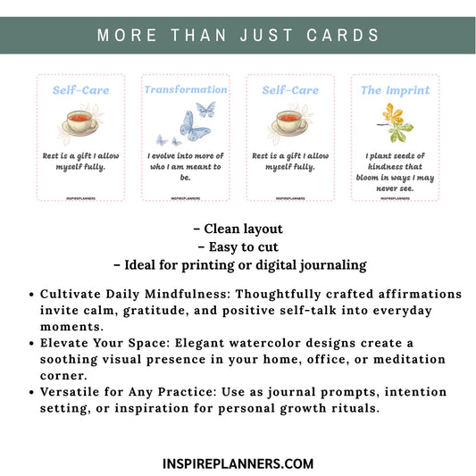 Inner Light Affirmation Cards