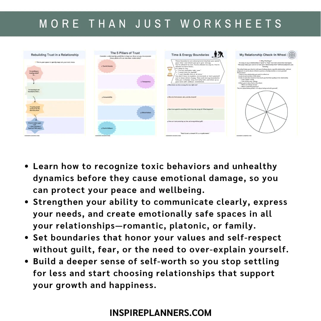 Healthy Relationship Workbook – 80+ Printable Worksheets