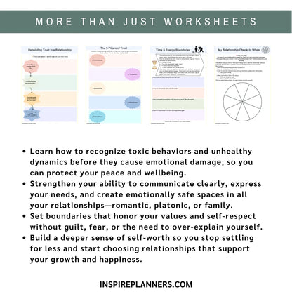Healthy Relationship Workbook – 80+ Printable Worksheets