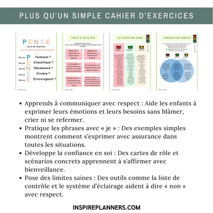 Cahier Communication Assertive pour Enfants - French