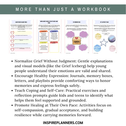 Kids & Teen Grief and Loss Workbook