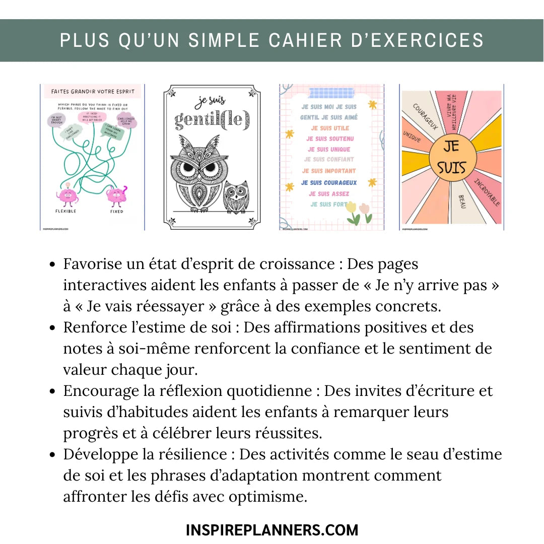 Cahier Mentalité Positive - French