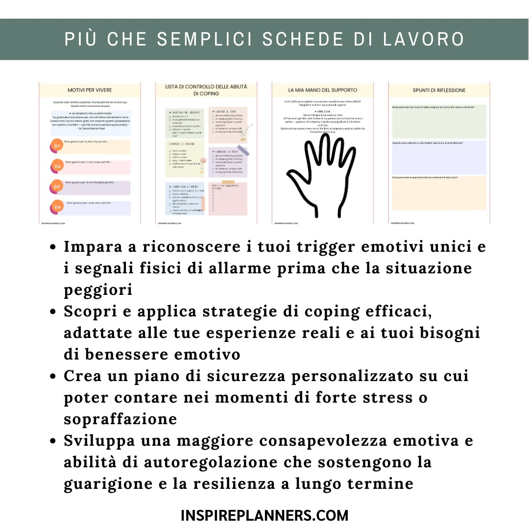 Quaderno del Piano di Sicurezza – Gestione delle Crisi & Risorse per la Salute Mentale - Italian