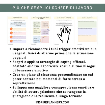 Quaderno del Piano di Sicurezza – Gestione delle Crisi & Risorse per la Salute Mentale - Italian