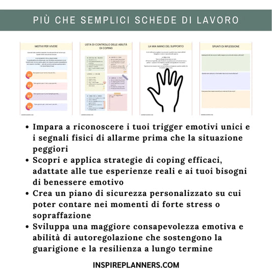 Quaderno del Piano di Sicurezza – Gestione delle Crisi & Risorse per la Salute Mentale - Italian
