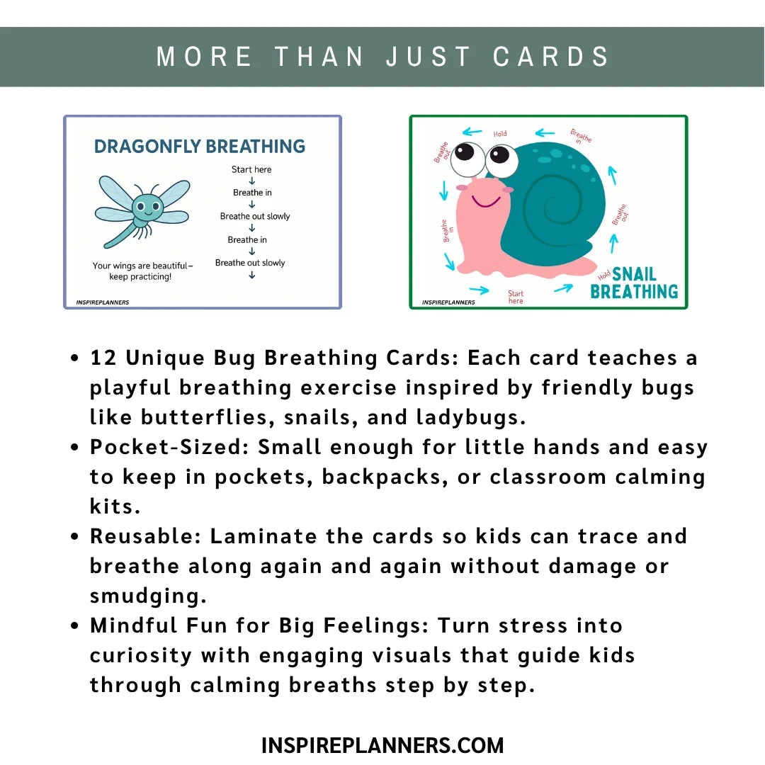 Bug Breathing Cards