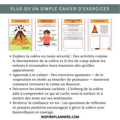 Cahier Gestion de la Colère Enfants - French