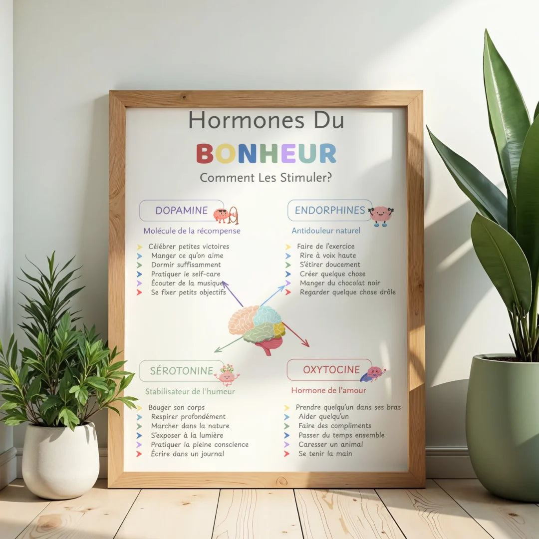 5 Affiches de Bien-Être Émotionnel à Imprimer — Roue des Émotions, Coin Calme & Régulation des Émotions (French)