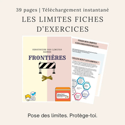 Fiches sur les limites : Un guide pour poser des limites et se protéger - French