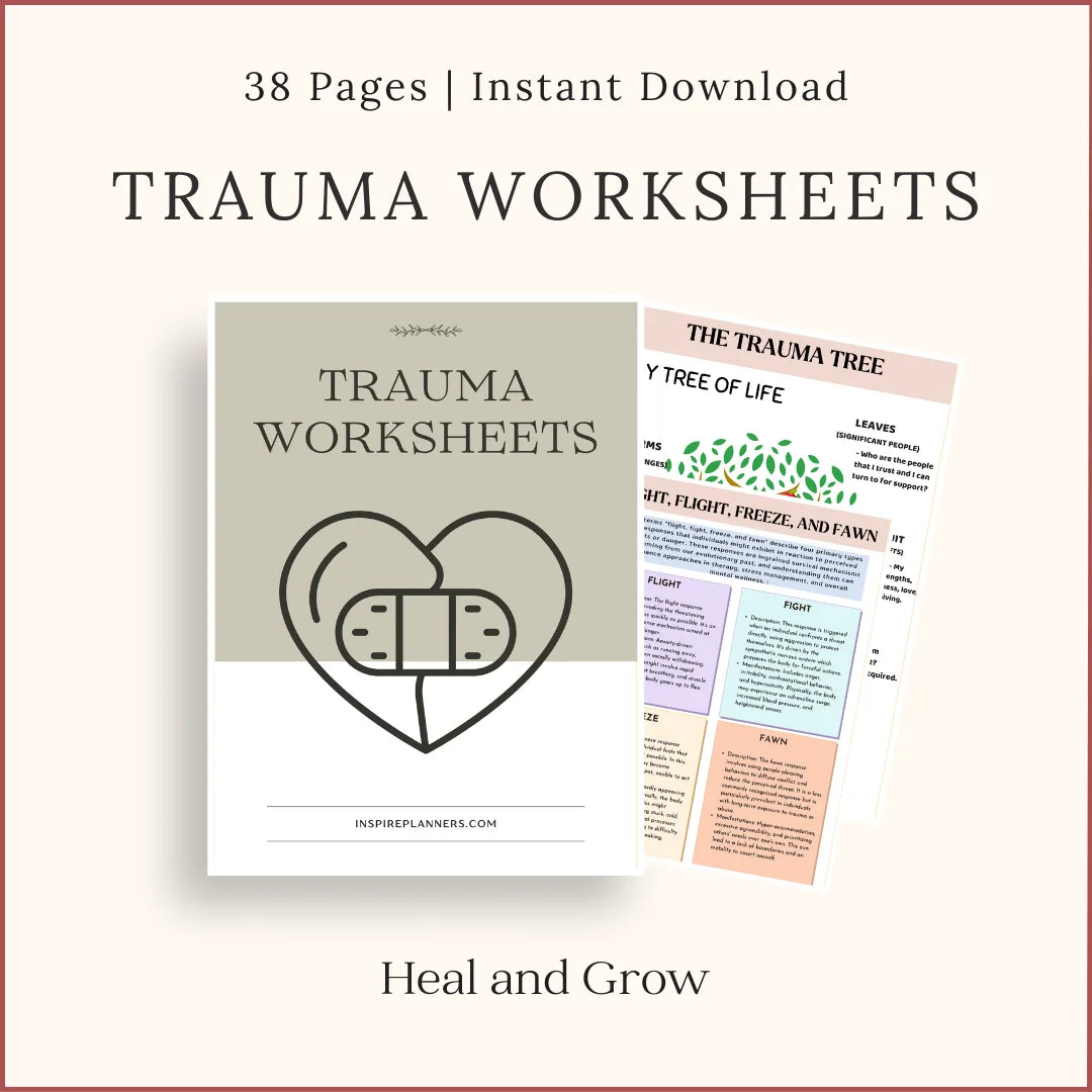Ultimate Trauma Therapy Bundle – 190+ Printable Pages of Guided Healing