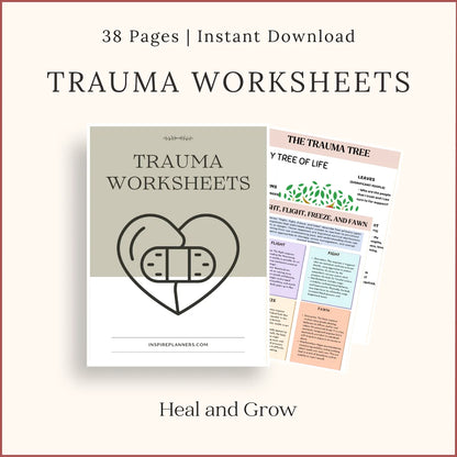 Ultimate Trauma Therapy Bundle – 190+ Printable Pages of Guided Healing