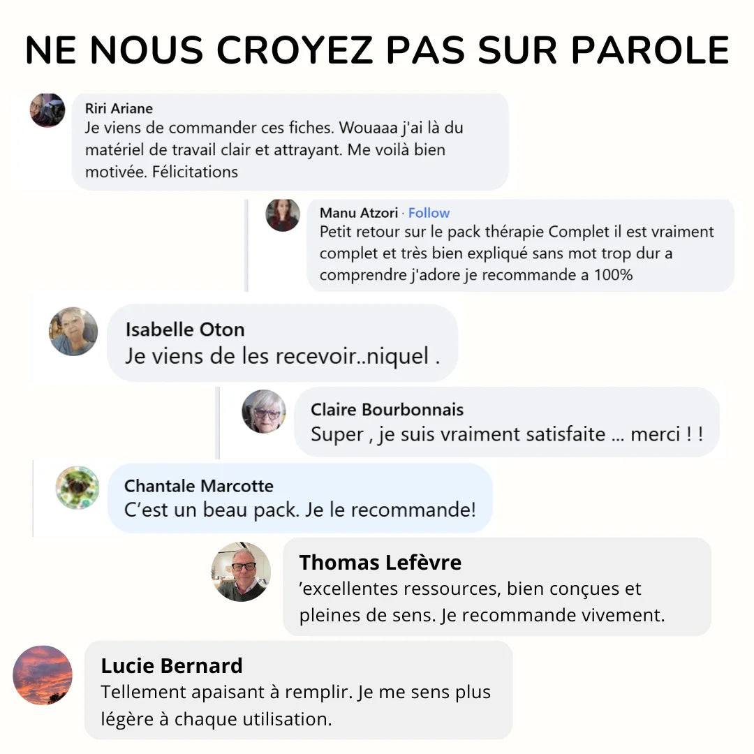 Avis clients français sur le Pack Anxiété Méga : témoignages vérifiés d'utilisateurs.