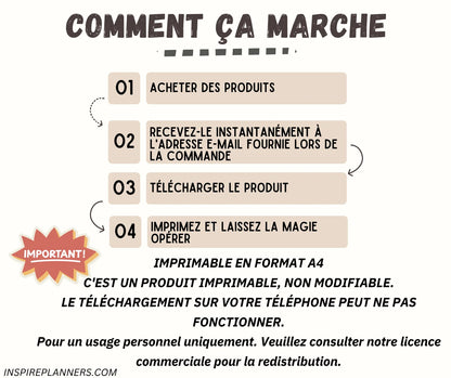 Comment télécharger, imprimer et utiliser vos fiches d'anxiété Inspire Planners.